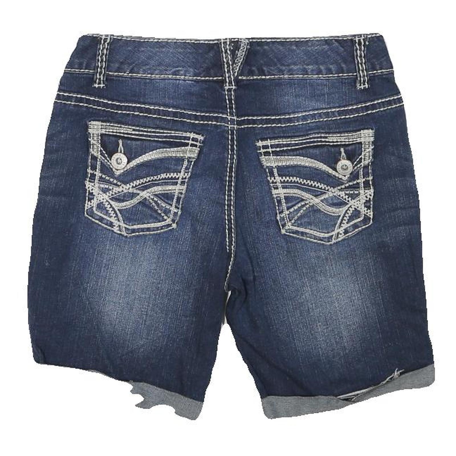 MAURICES Womens Shorts Blue Denim Casual M W28 Classic Cotton Blend