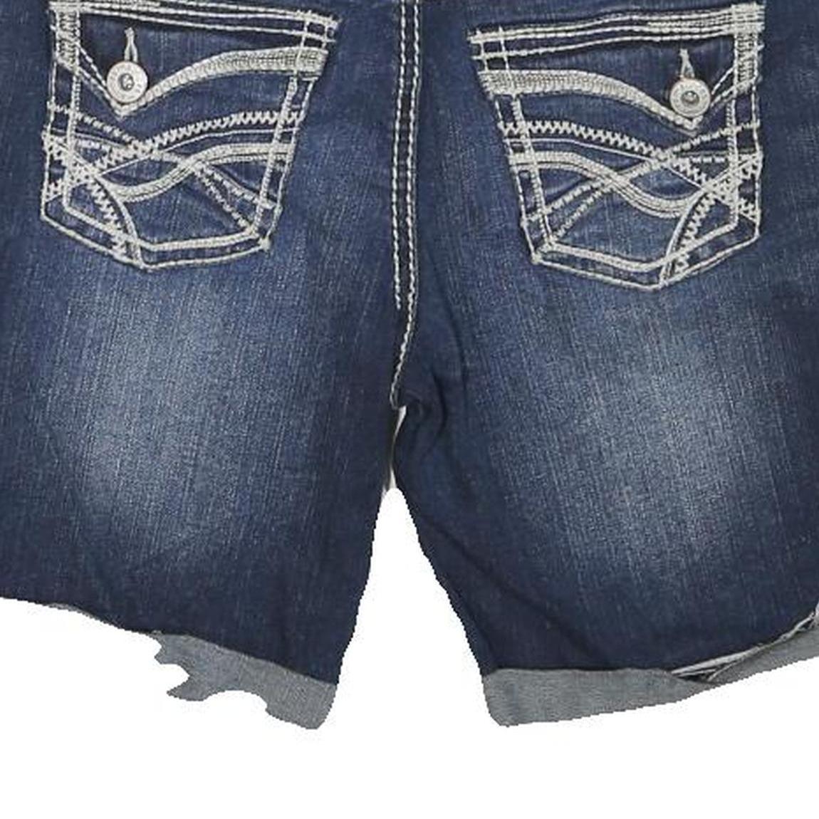 MAURICES Womens Shorts Blue Denim Casual M W28 Classic Cotton Blend