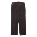 LEVI'S Mens Cotton Blend Brown Regular Straight Trousers W28 L27 Classic Zip