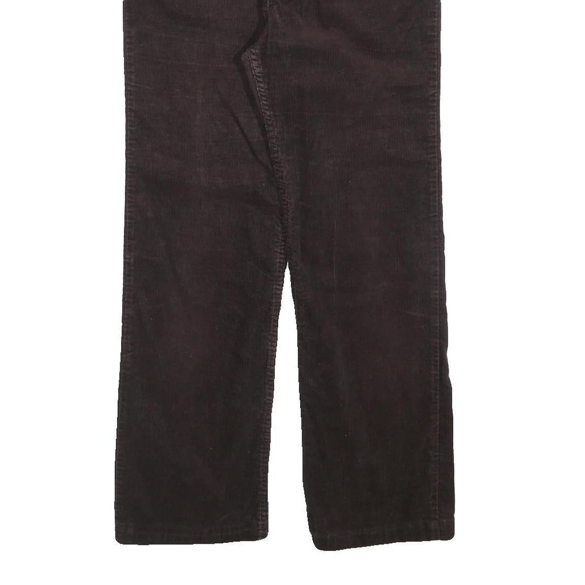 LEVI'S Mens Cotton Blend Brown Regular Straight Trousers W28 L27 Classic Zip