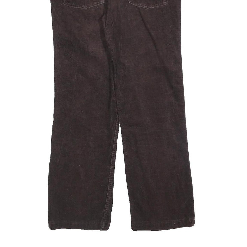 LEVI'S Mens Cotton Blend Brown Regular Straight Trousers W28 L27 Classic Zip