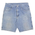 WRANGLER Mens Shorts Blue Denim Casual M W34 Workwear Cotton Blend