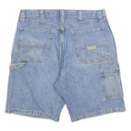 WRANGLER Mens Shorts Blue Denim Casual M W34 Workwear Cotton Blend