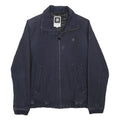 G-STAR Mens Navy Blue Jacket L Cotton Plain Zip Casual Urban Style