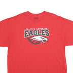 GILDAN Mens Red Frankton Elementary Eagles Graphic T-Shirt XL Short Sleeve Crew