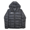 ADIDAS Womens Black Polyester Puffer Hooded Jacket XS Zip Sports Gymnasium
