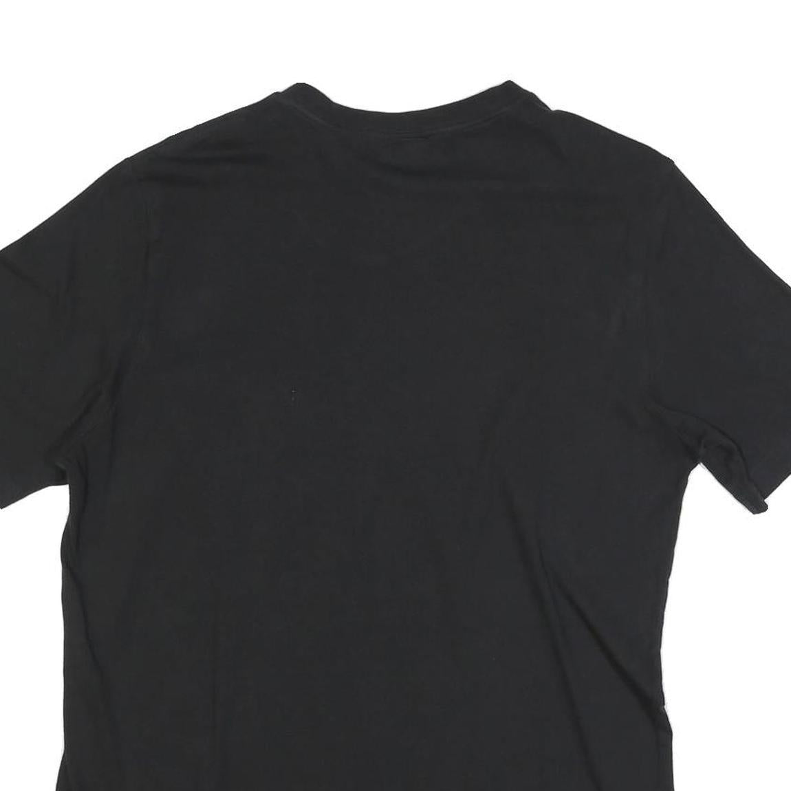 ADIDAS Mens Black Cotton Blend Graphic T-Shirt M Short Sleeve Crew Neck Casual