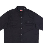 WRANGLER Mens Plain Shirt Black L