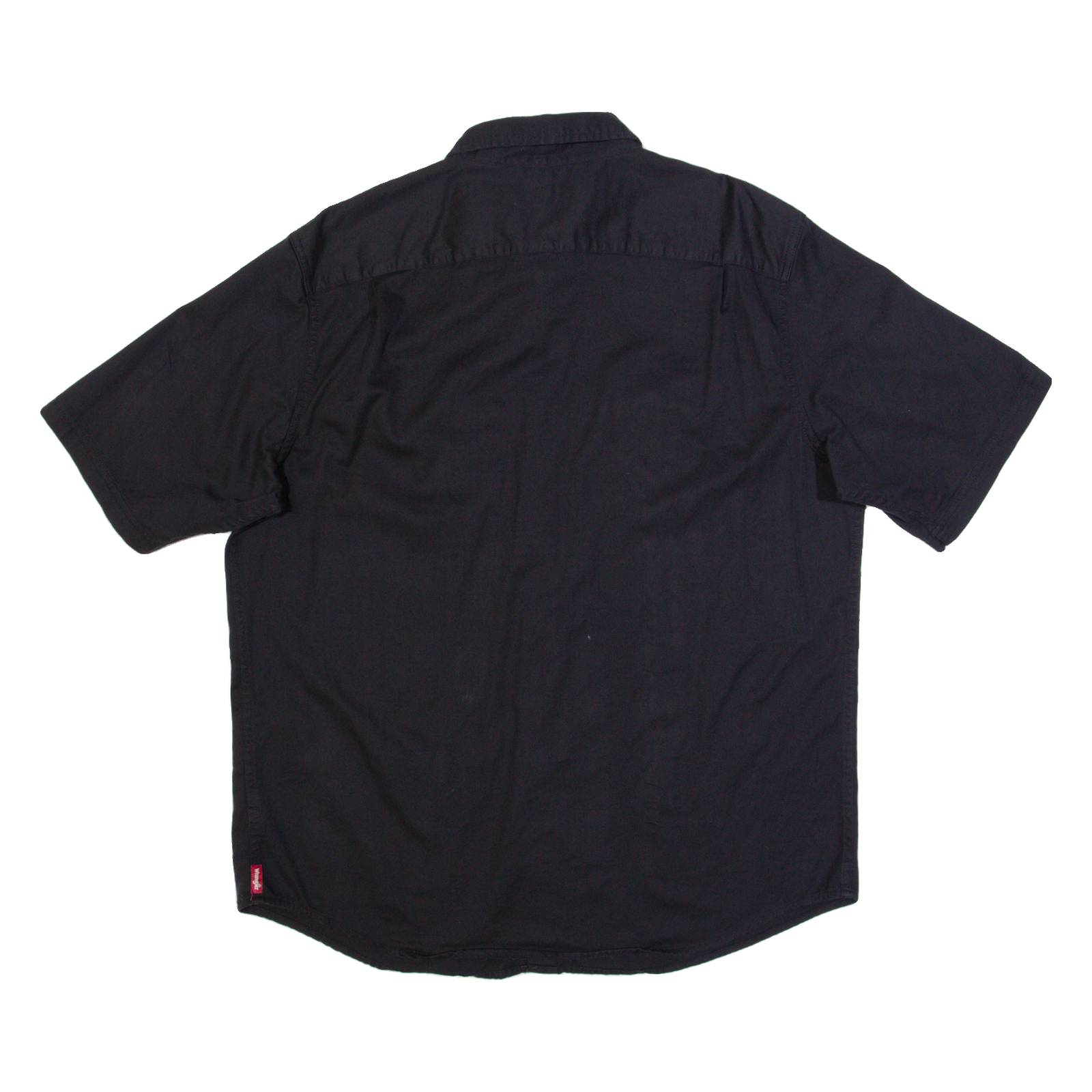 WRANGLER Mens Plain Shirt Black L
