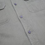 WRANGLER Mens Green Plain Shirt M Cotton Blend Casual Button Up Long Sleeve