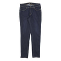 LEVI'S Womens Slim Blue Denim Jeans W29 L32 Zip Pocket Stitch Detail