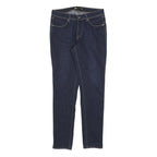 LEVI'S Womens Slim Blue Denim Jeans W29 L32 Zip Pocket Stitch Detail