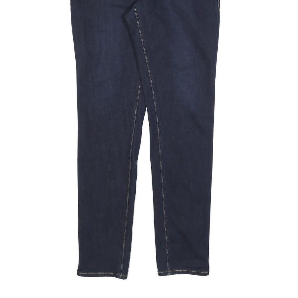 LEVI'S Womens Slim Blue Denim Jeans W29 L32 Zip Pocket Stitch Detail