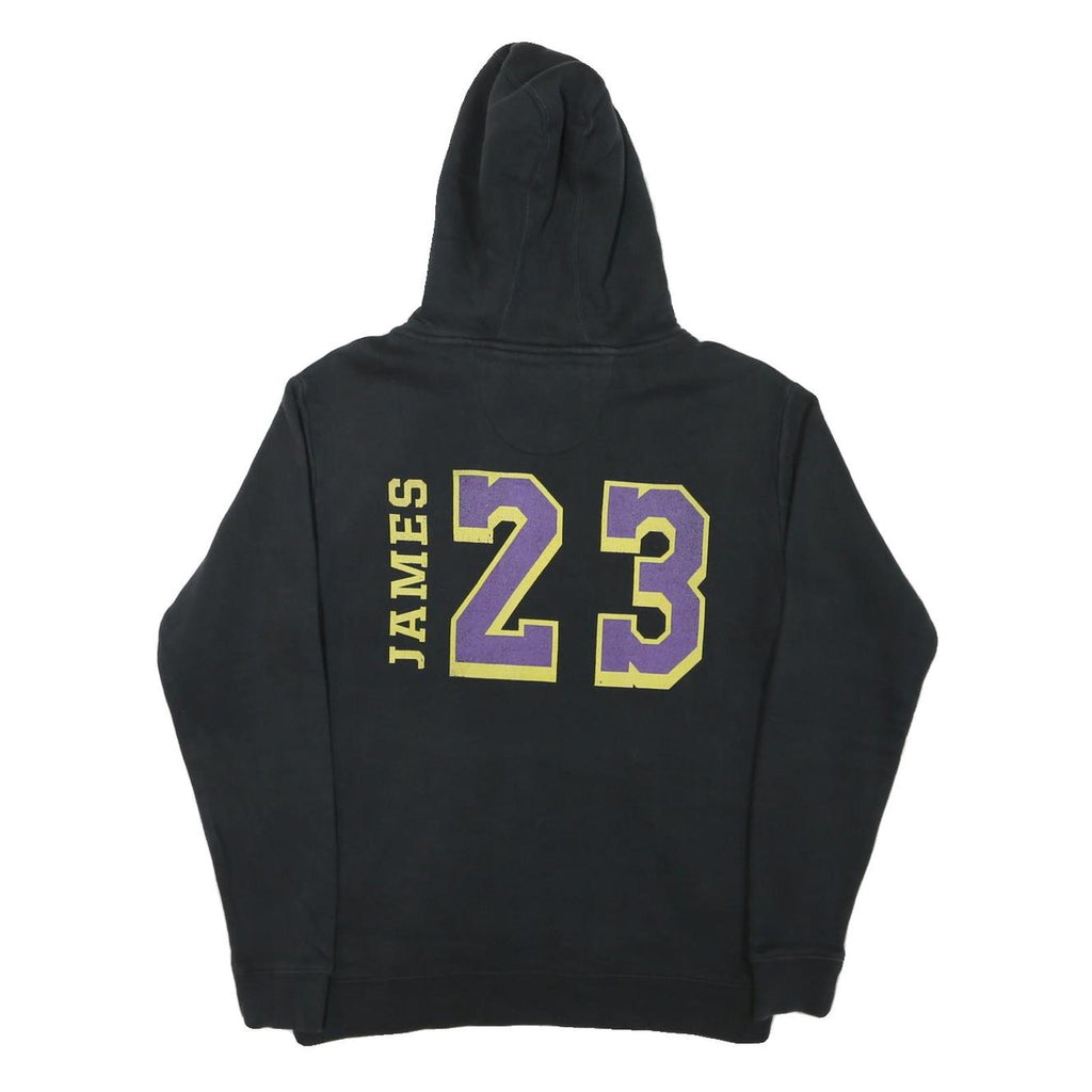 FANATICS Mens Black Lakers James 23 Hoodie M Basketball Cotton Blend