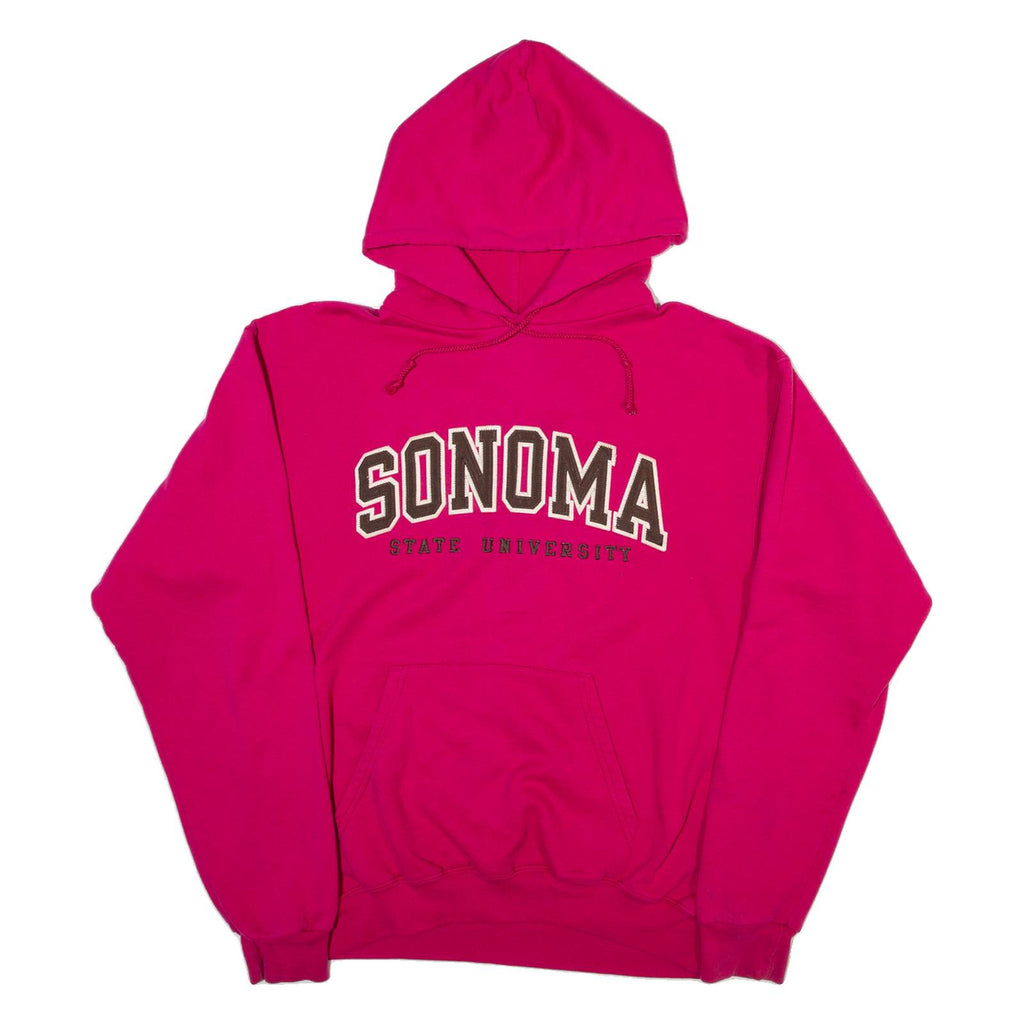 CHAMPION Sonoma State University Womens Pink Hoodie USA M