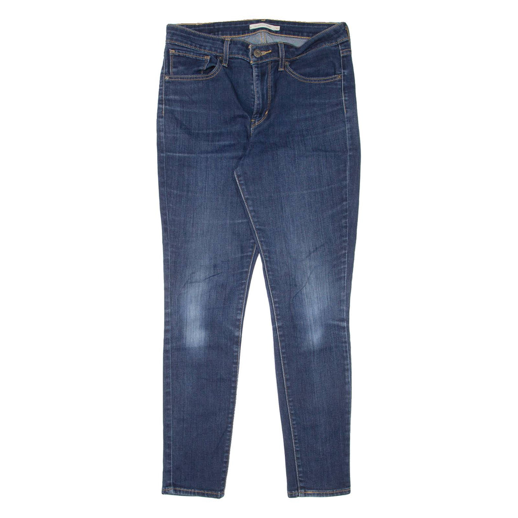 LEVI'S 721 Womens Jeans Blue Slim Skinny Stone Wash W30 L30