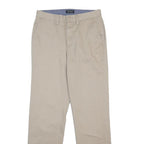 NAUTICA Mens Cotton Beige Regular Fit Straight Trousers W29 L32 Casual Chinos