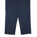 RED KAP Mens Cotton Blend Navy Regular Fit Straight Leg Trousers W36 L30