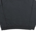 NIKE Womens Black Crew Neck S Cotton Blend Logo Sweatshirt Casual Pullover