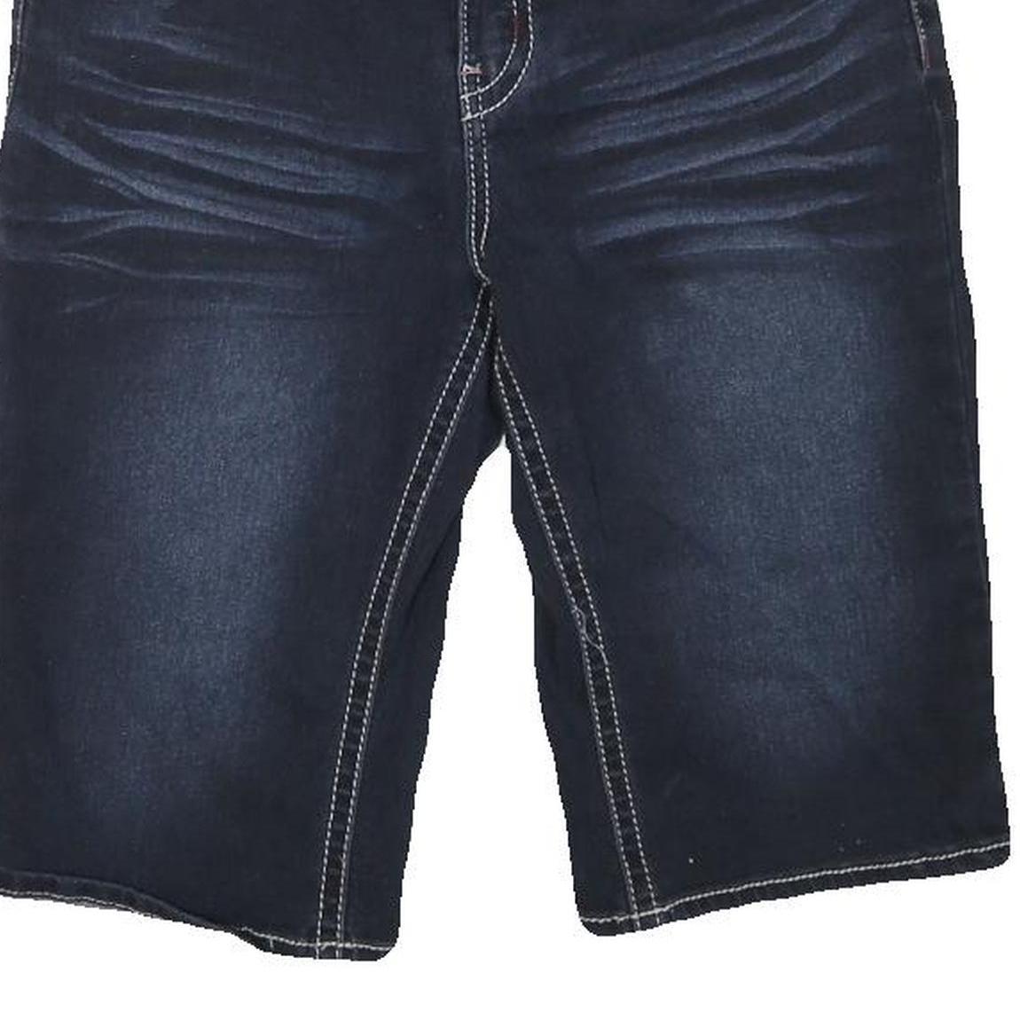 HYDRAULIC Womens Denim Blue Casual Shorts S W28 Embroidered Pockets