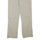 COLUMBIA Lined Womens Regular Fit Beige Trousers W32 L30 Outdoor Zip Pocket