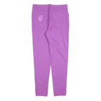 Womens Cotton Blend Lilac Slim Zip Trousers W32 L30 Stylish Casual Fit