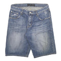 OOH MOW MAO Womens Denim Blue Casual Shorts L W30 Cotton Blend