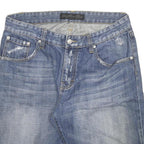 OOH MOW MAO Womens Denim Blue Casual Shorts L W30 Cotton Blend