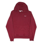 NIKE Mens Maroon Hoodie S Casual Cotton Blend Pullover Sweatshirt