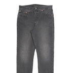 LEVI'S 501 Mens Jeans Black Regular Straight Denim Light W31 L32 Button