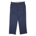 DICKIES Mens Cotton Blend Navy Classic Straight Trousers W36 L30 Workwear