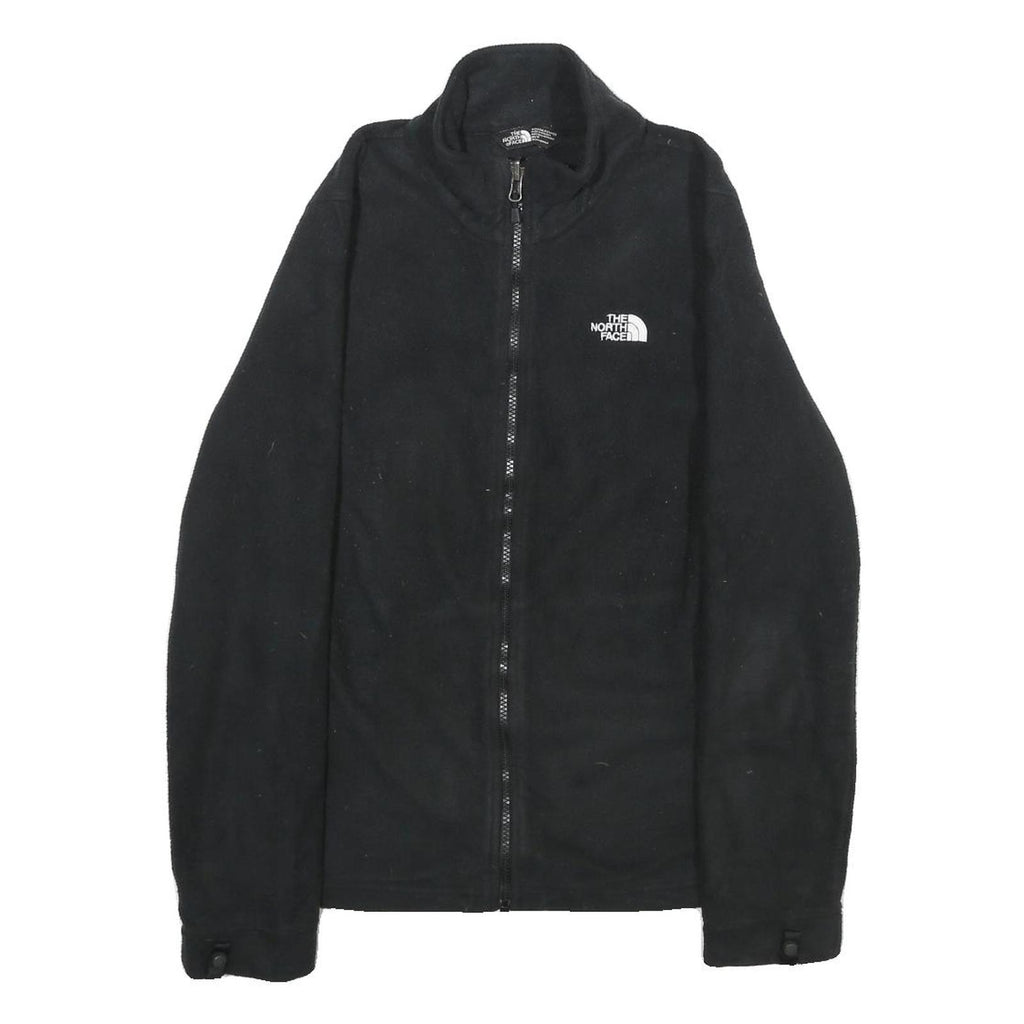 THE NORTH FACE Womens Black Fleece Jacket M Polyester Zip Sports Outdoor Casual