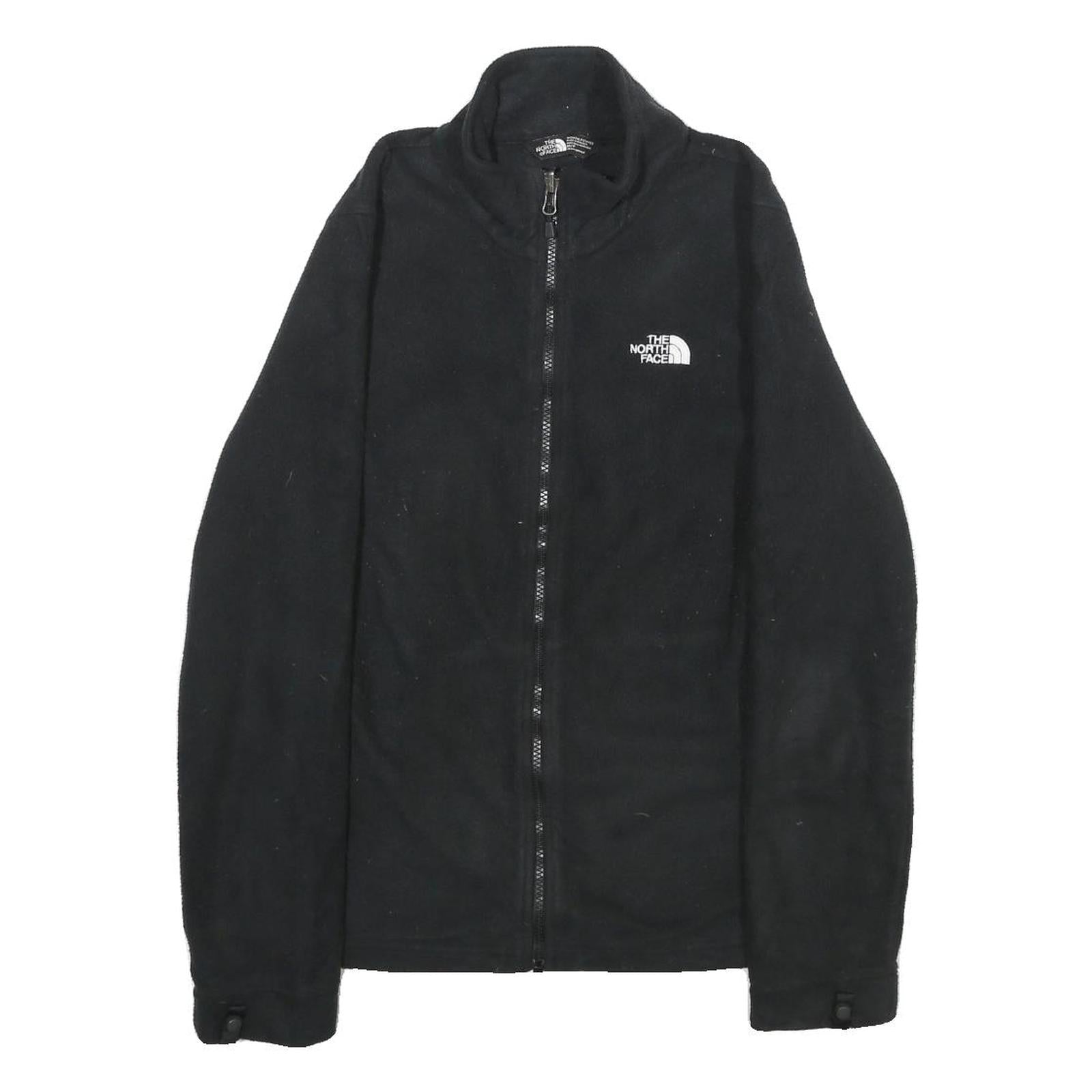 THE NORTH FACE Womens Black Fleece Jacket M Polyester Zip Sports Outdoor Casual