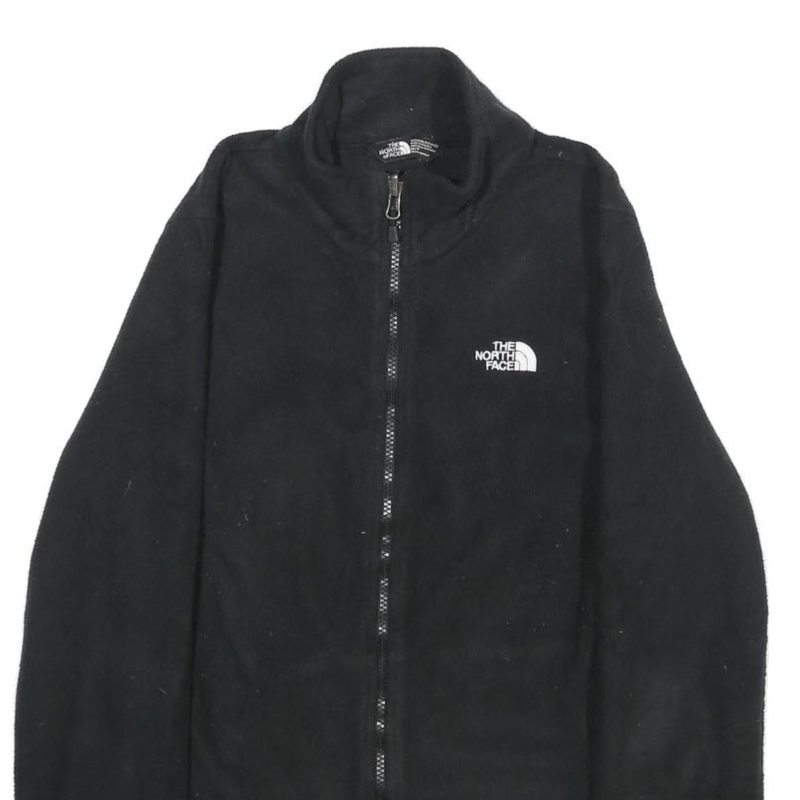 THE NORTH FACE Womens Black Fleece Jacket M Polyester Zip Sports Outdoor Casual