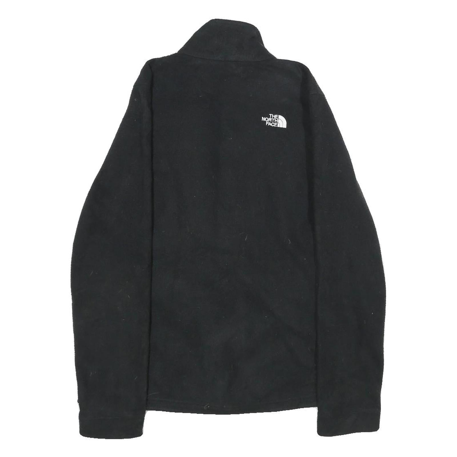 THE NORTH FACE Womens Black Fleece Jacket M Polyester Zip Sports Outdoor Casual