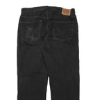 LEVI'S 505 Mens Regular Fit Straight Denim Jeans Black W38 L32 Classic Zip