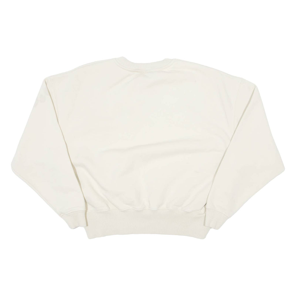 KARL KANI Oversized Cropped Womens Sweatshirt Beige S