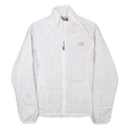 THE NORTH FACE Womens White Jacket M Polyester Blend Plain Outdoor Zip Warm