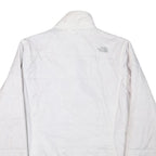 THE NORTH FACE Womens White Jacket M Polyester Blend Plain Outdoor Zip Warm
