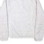 THE NORTH FACE Womens White Jacket M Polyester Blend Plain Outdoor Zip Warm