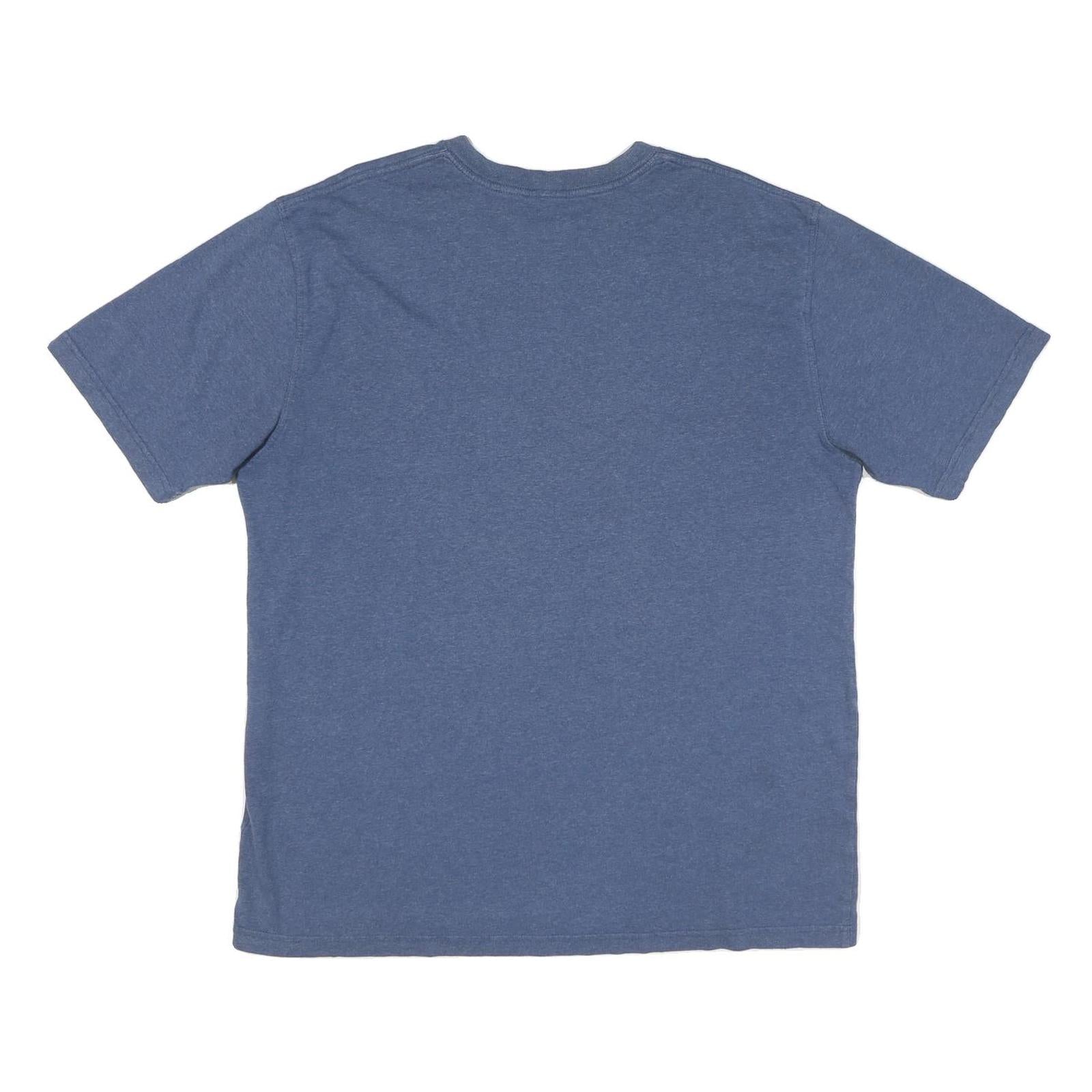 CARHARTT Mens Blue Pocket T-Shirt L Short Sleeve Crew Neck Classic Cotton Blend