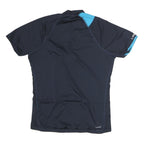 REEBOK Mens Blue & Black Graphic T-Shirt L Short Sleeve Crew Neck Sports