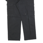 WRANGLER Mens Black Cotton Blend Regular Cargo Work Trousers W32 L30