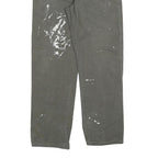 DICKIES Mens Regular Fit Jeans Grey Cotton Blend W36 L34 Workwear Utility Zip