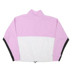 DKNY Womens Pink & White Colourblock Half Zip L Sweatshirt Outerwear