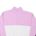 DKNY Womens Pink & White Colourblock Half Zip L Sweatshirt Outerwear