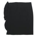MARELLA Womens Black Pencil Knee Length Woven Skirt UK 8 Ruffle Detail