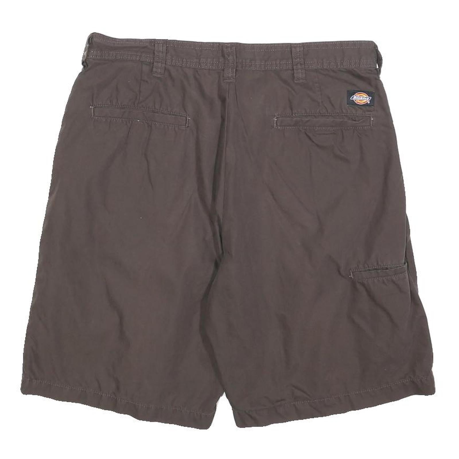 DICKIES Mens Shorts Brown Casual M W32 Cotton Blend Workwear Pockets