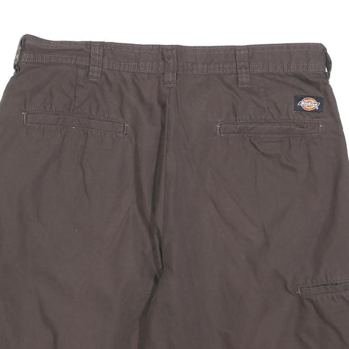 DICKIES Mens Shorts Brown Casual M W32 Cotton Blend Workwear Pockets