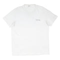 CALVIN KLEIN Mens White XL Plain Short Sleeve Crew Neck Cotton Blend Jersey